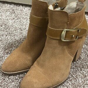 Donald J. Pliner Santos Booties Tan Suede